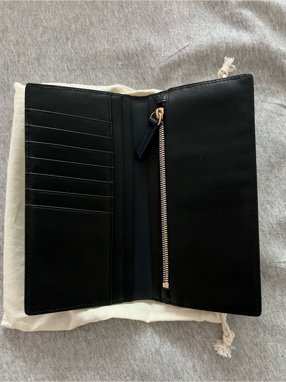 Want Les Essentiels
 Black Leather Tall Wallet - Picture 2 of 3